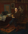 Albert Wolff in His Study by Jules Bastien-Lepage (French, 1848–1884) - Classic Art canvas print