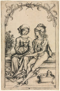 The Lovers by Wenzel von Olmütz (Bohemian) - Classic Art canvas print
