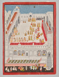 Maharana Jagat Singh Attending the Raslila by Jai Ram (Indian, active 1710–40) - Classic Art canvas print