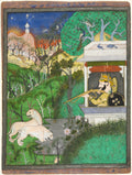 Maharaja Chattarsol of Kota Shooting Lions by  - Classic Art canvas print