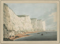 The Fleet Off the Coast, Beachy Head by Samuel Atkins (British, 1760–1810) - Classic Art canvas print