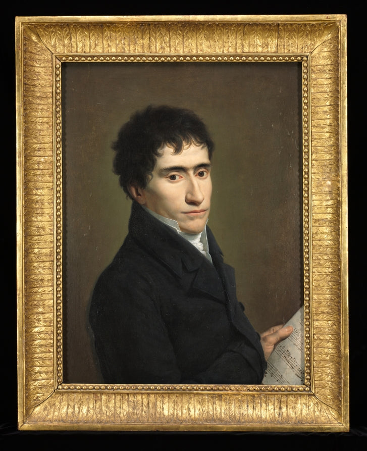 Portrait of a Musician by Andrea Appiani (Italian, 1754–1817) - Classic Art canvas print