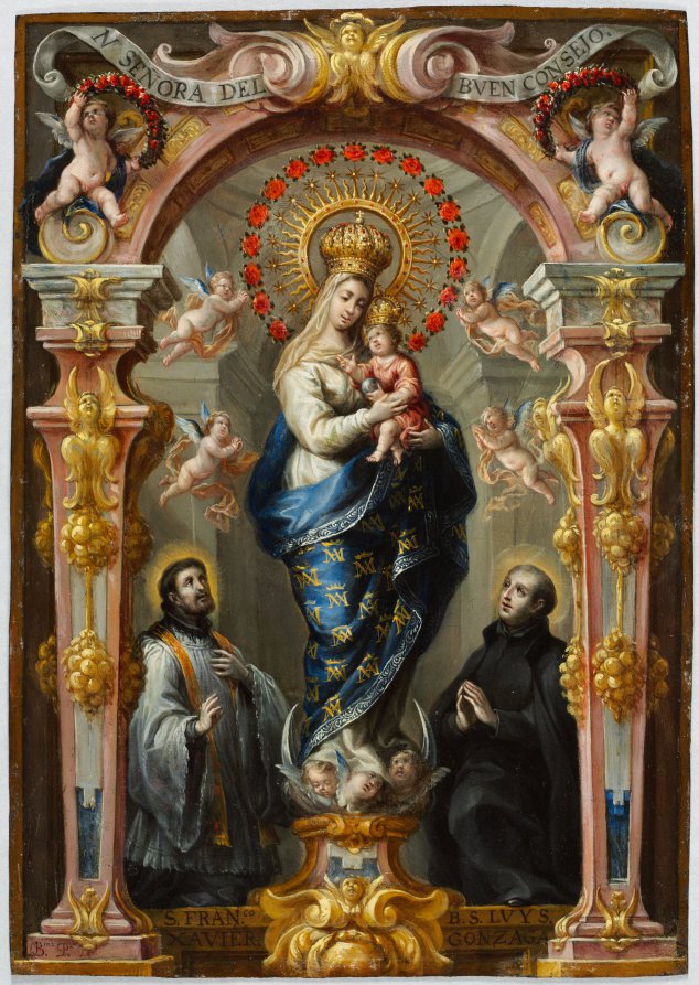 Our Lady of Good Counsel by Bartolomé Pérez (Spanish, 1634–1693) - Classic Art canvas print