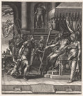 The Calumny of Apelles by Giorgio Ghisi (Italian, 1520–1582) - Classic Art canvas print
