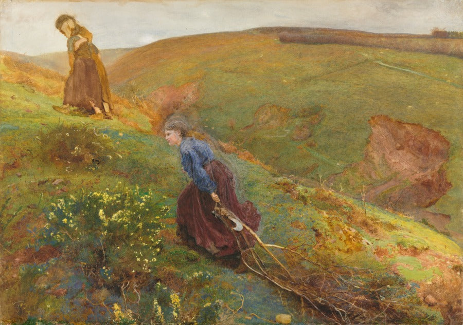 The Wood Gatherers by John William North (British, 1842–1924) - Classic Art canvas print