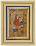 A dancing dervish and three musicians, from a Divan Collected Poems of Urfi Persian, 15551591 by  - Classic Art canvas print