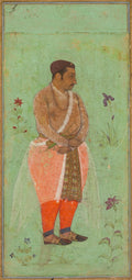 Portrait of Suraj Singh Rathor, Raja of Marwar and Maternal Uncle of Shah Jahan A Page from the Prince Khurram Album by Bishandas (Indian, active c. 1610–30) - Classic Art canvas print