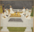 Husain Ali Khan Entertaining His Brothers The Sayyid Brothers by  - Classic Art canvas print