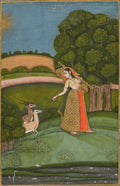 Todi Ragini, from a Ragamala Series by  - Classic Art canvas print