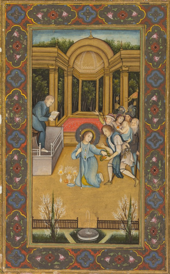 Jesus among the doctors in the Temple by Mir Kalan Khan (Indian, c. 1730–1775) - Classic Art canvas print