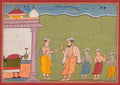 Nanda Solves Vasudevas Dilemma, from a Bhagavata Purana by  - Classic Art canvas print