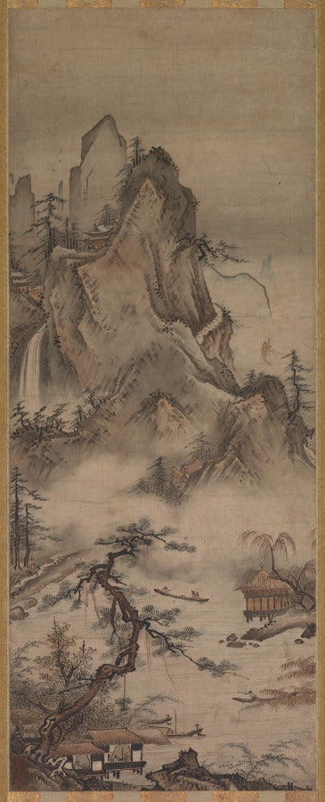 Landscape by Judō (Japanese, active 16th century) - Classic Art canvas print