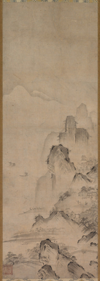 Landscape by Narihide (Japanese, active 1500s) - Classic Art canvas print