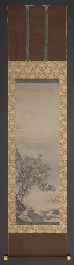 Landscapes with Figures one of a pair by Shūgetsu Tōkan (Japanese, 1440?–1529) - Classic Art canvas print
