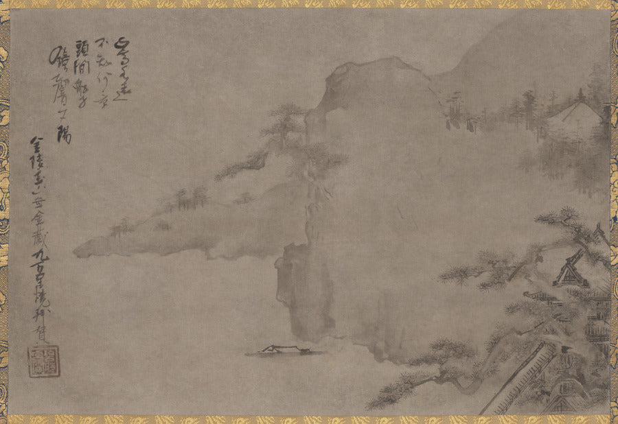 Coastal Landscape by Iwasa Matabei (Japanese, 1578–1650) - Classic Art canvas print