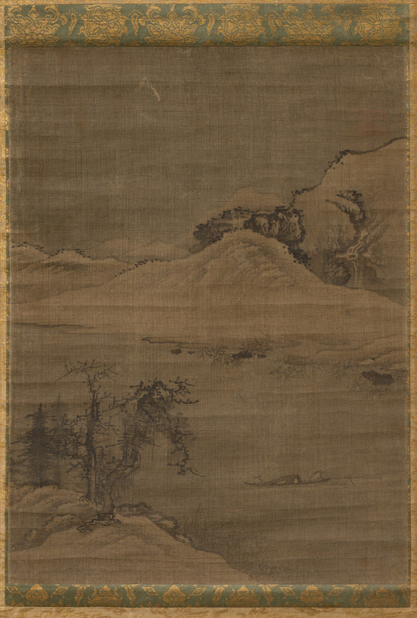 Landscape with Fishermen by Yi Bul-hae (Korean, active 1500s) - Classic Art canvas print