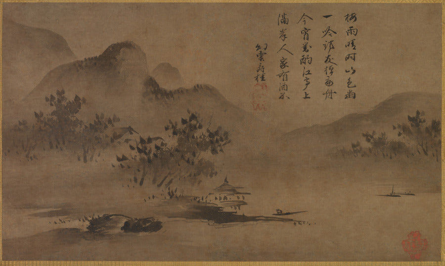 Landscape by Kano Motonobu (Japanese, c. 1476–1559) - Classic Art canvas print