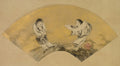 Hanshan and Shide Kanzan and Jittoku by Shikibu Terutada (Japanese, active mid-1500s) - Classic Art canvas print