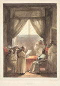 The Monks by François Marius Granet (French, 1775–1849) - Classic Art canvas print