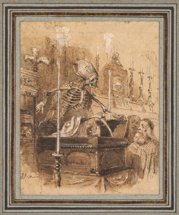 The Relics by Jean-Jacques Grandville (French, 1803–1847) - Classic Art canvas print