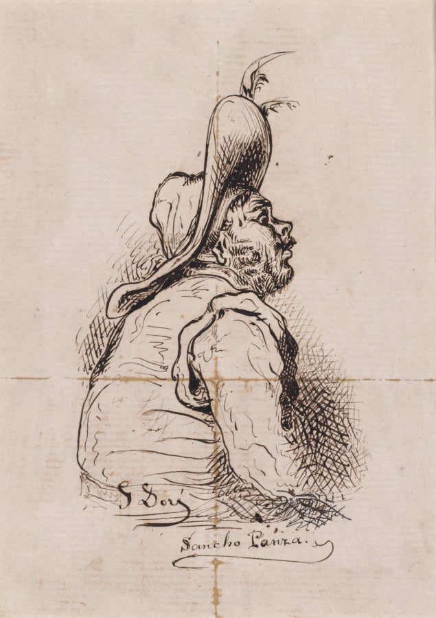 Sancho Panza by Gustave Doré (French, 1832–1883) - Classic Art canvas print
