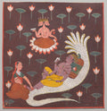 Vishnu on Ananta, the Endless Serpent by  - Classic Art canvas print