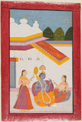 Krishna Under a Canopy by  - Classic Art canvas print