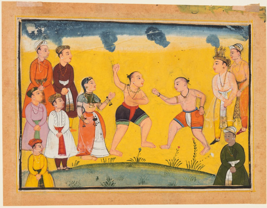 Draupadi Rescued from Abduction, from a Mahabharata by  - Classic Art canvas print