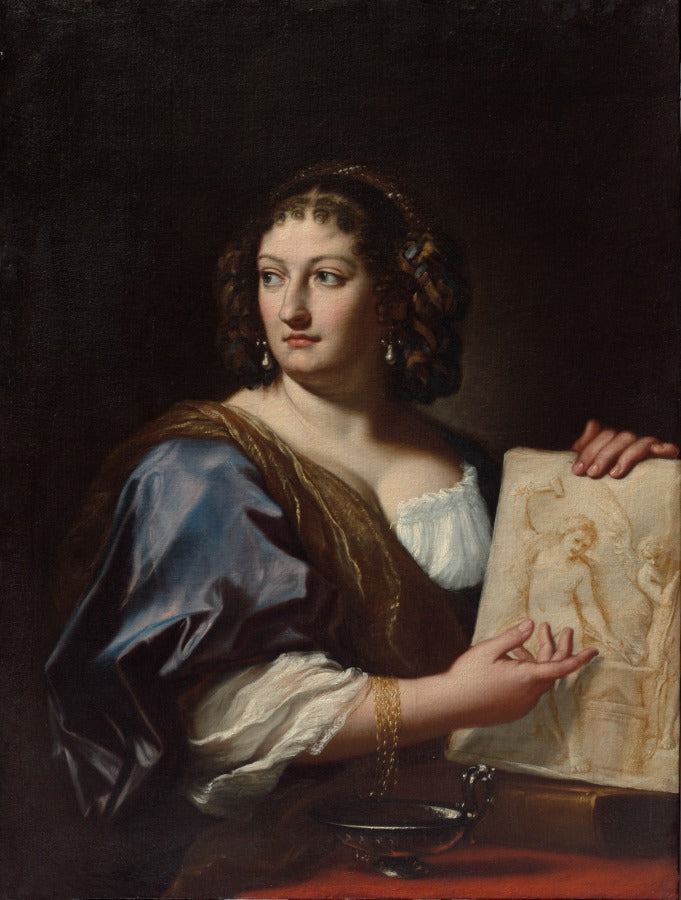 Portrait of Francesca Gommi Maratti by Carlo Maratti (Italian, 1625–1713) - Classic Art canvas print