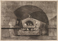 Tomb with Sphinxes and an Owl by Louis Jean Desprez (French, 1743–1804) - Classic Art canvas print