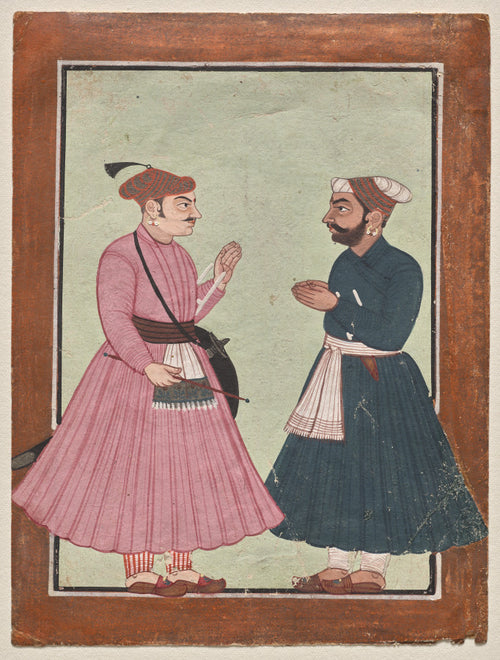 A Mandi royal family member receives a noble by  - Classic Art canvas print