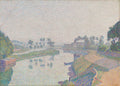 Banks of the Oise at Dawn by Louis Hayet (French, 1864–1940) - Classic Art canvas print