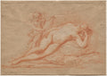 Reclining Nude with Cupid by Giovanni Battista Cipriani (Italian, 1727–1785) - Classic Art canvas print
