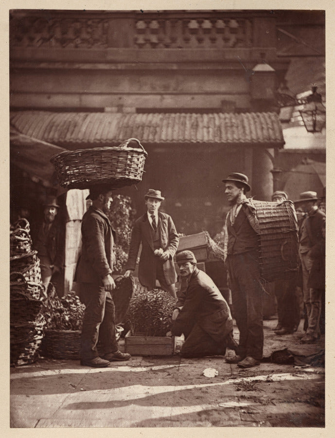 Covent Garden Labourers by John Thomson (Scottish, 1837–1921) - Classic Art canvas print