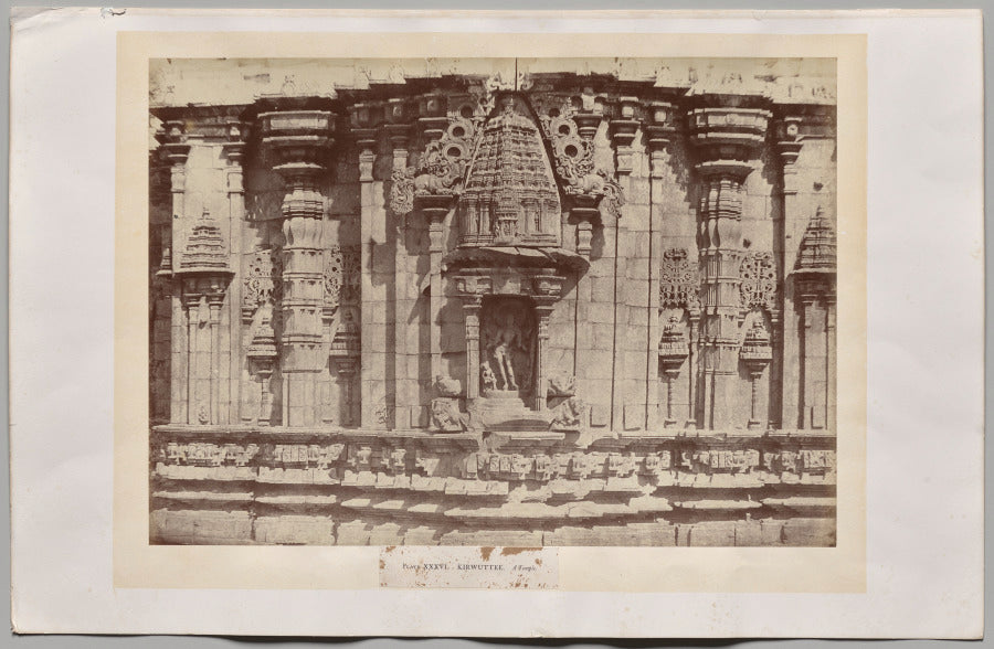 Kirwuttee, A Temple, India by William Henry Pigou (British, 1818–1858) - Classic Art canvas print