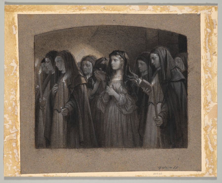 Nuns by Anonymous - Classic Art canvas print
