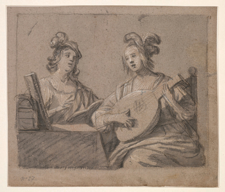 Musical Scene by Gerrit van Honthorst (Dutch, 1590–1656) - Classic Art canvas print