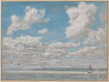 Seascape with Open Sky by Eugène Boudin (French, 1824–1898) - Classic Art canvas print