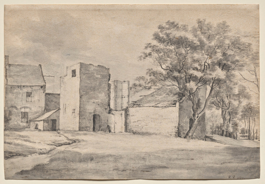 The Ruin of Huis 't Sant at Katwijk aan Zee by Roelant Roghman (Dutch, 1627–1692) - Classic Art canvas print