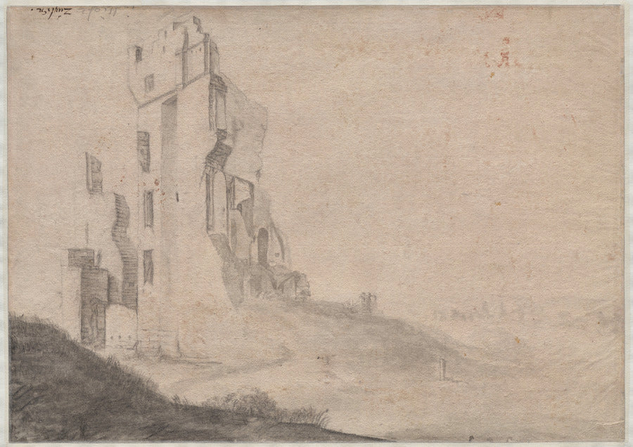 Ruin of the huis Ter Kleef near Haarlem by Roelant Roghman (Dutch, 1627–1692) - Classic Art canvas print