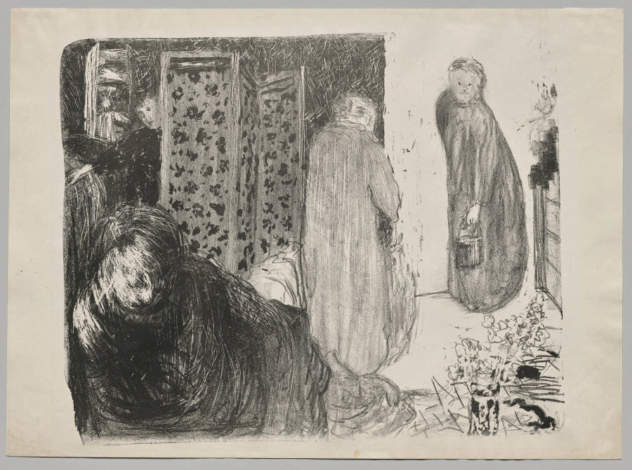 Interior with a Screen by Édouard Vuillard (French, 1868–1940) - Classic Art canvas print