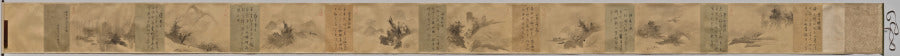 Poems and Pictures of the Eight Views of Xiao-Xiang by Unkoku Tōgan (Japanese, 1547–1618) - Classic Art canvas print