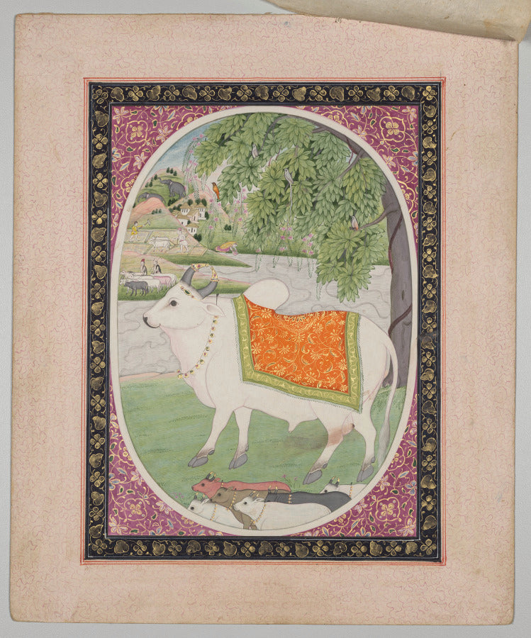 Taurus, from a Mandi Astrology Series by Sanju (Indian, active late 1700s–early 1800s) - Classic Art canvas print