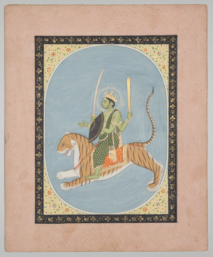 Mercury Budha, from a Mandi Astrology Series by Sanju (Indian, active late 1700s–early 1800s) - Classic Art canvas print