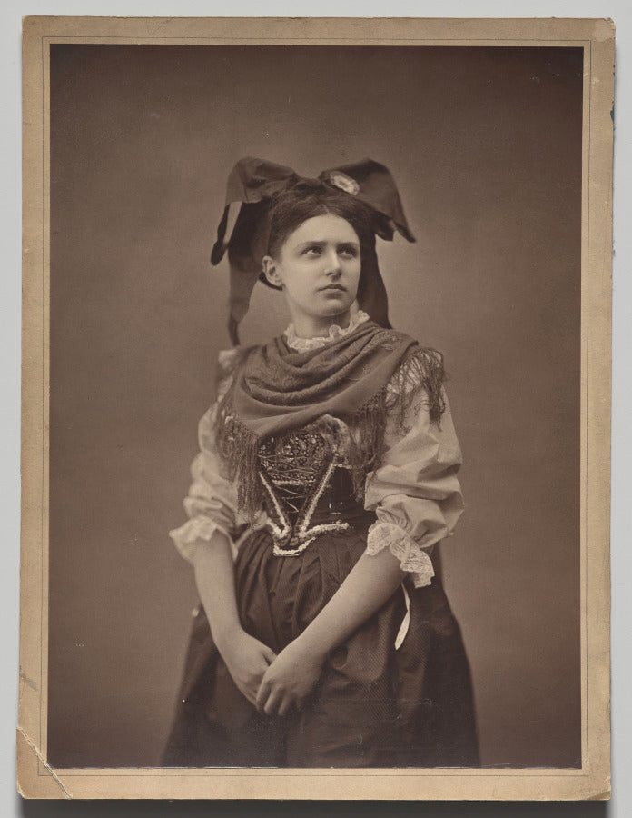 Young Alsacienne Woman by Adolphe Braun (French, 1812–1877) - Classic Art canvas print