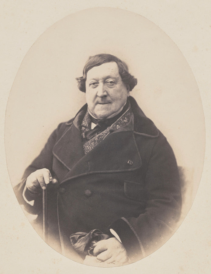 Gioachino Antonio Rossini by Nadar (French, 1820–1910) - Classic Art canvas print