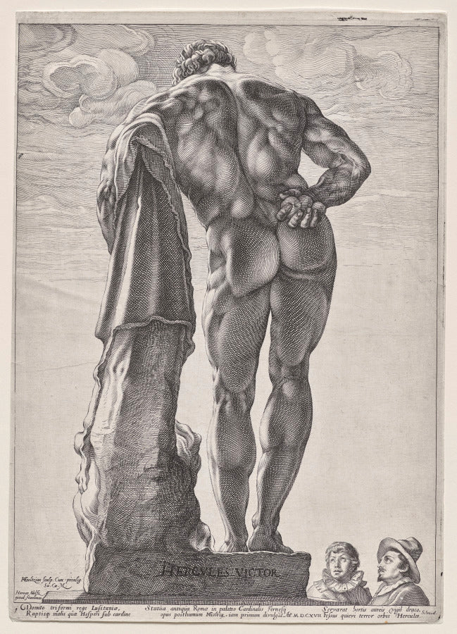 The Farnesian Hercules by Hendrick Goltzius (Dutch, 1558–1617) - Classic Art canvas print