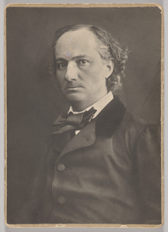 Portrait of Baudelaire by Nadar (French, 1820–1910) - Classic Art canvas print