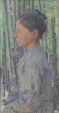 Woman in Profile by Henri Jean Guillaume Martin (French, 1860–1943) - Classic Art canvas print