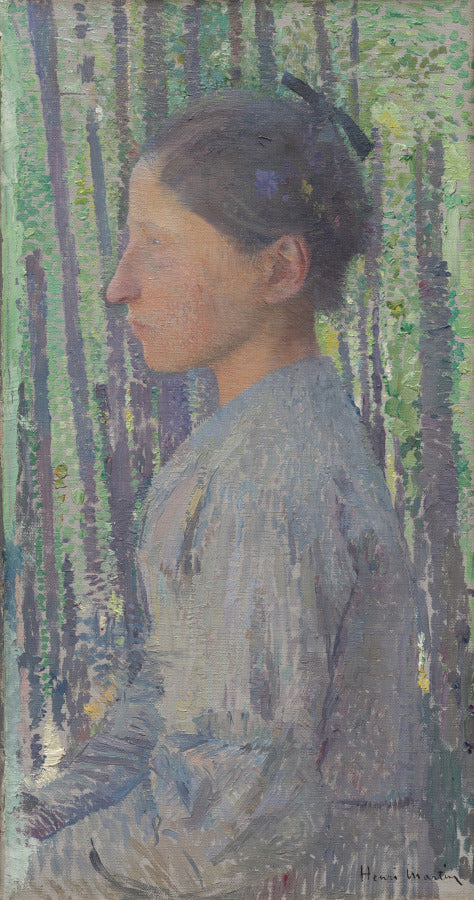 Woman in Profile by Henri Jean Guillaume Martin (French, 1860–1943) - Classic Art canvas print